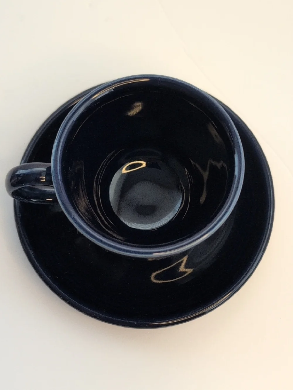 Fiestaware Blue Small Cup and Saucer Set